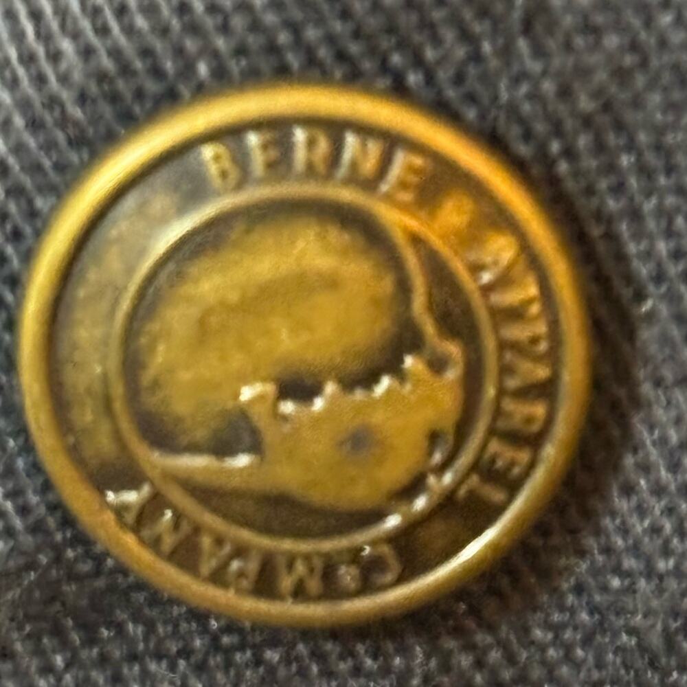 Vintage Berne Winter Insulated Duck Coveralls Navy Blue Workwear Large - Picture 3 of 15
